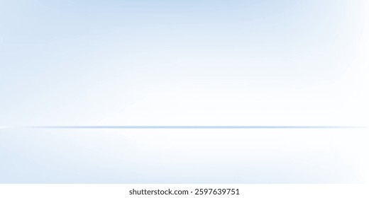 Modern blue studio room. Limbo light background. Abstract 3d backdrop for product presentation design abstract