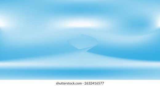 Moderna habitación de estudio azul. Limbo de fondo claro. Abstractas 3D telón de fondo para el arte del producto abstracto moderno