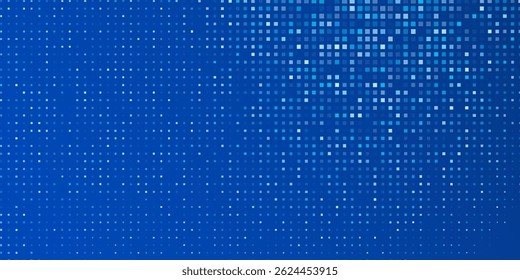 Modern Blue Tech Finance Fintech Background Abstract Pixel Pattern. Abstract Business Tech Design Abstract Modern Background