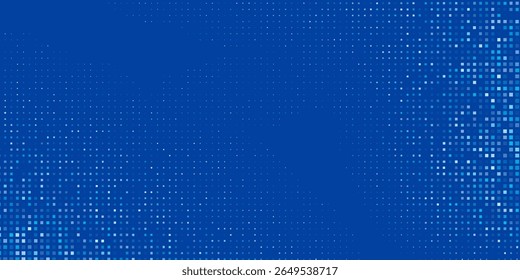 Modern Blue Tech Finance Fintech Background Abstract Pixel Pattern. Abstract Business Design Modern Abstract Art