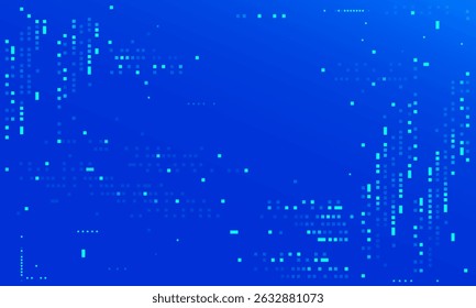 Moderno fondo futurista de tecnología azul. Ilustración vectorial