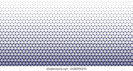 Modern blue triangle halftone gradient texture.