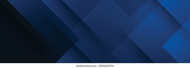 Modern blue vector abstract graphic design banner pattern background template