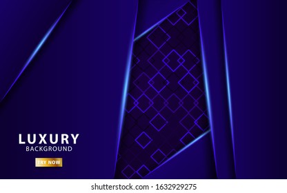 modern blue vector background with blue line.Overlap layers with paper effect on textured background. Template vector.