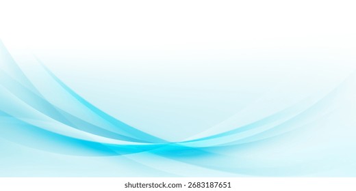 Diseño de fondo abstracto de onda azul moderno. Ilustración vectorial.