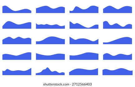Fondo Abstractas azul moderno de la onda para el diseño del pie de página del Web