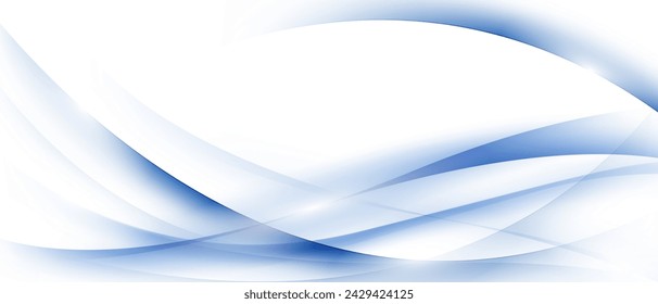 Modern blue wave background design, vector illustration