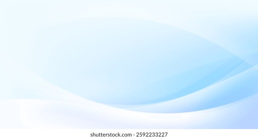 Modern blue wave background design, vector illustration