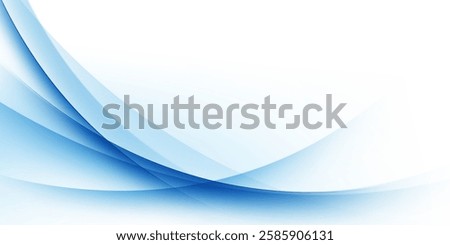 Modern blue wave background design, vector illustration