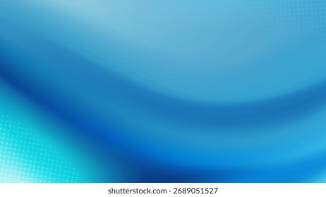 Modern Blue Wave Background with Halftone Detail