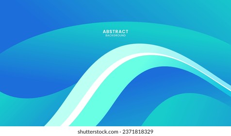 Vector de fondo de onda azul moderno