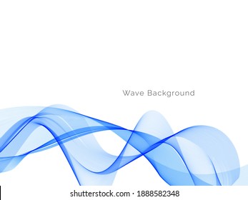 Modern blue wave design background