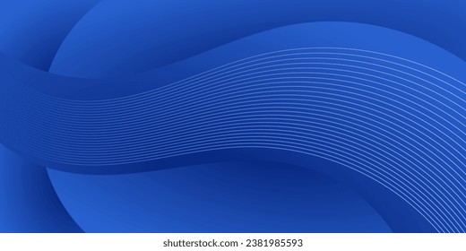 modern blue wave dynamic gradient background with lines