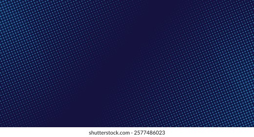 Modern blue wavy halftone background. Dot pop art sport style vector simple modern design abstract