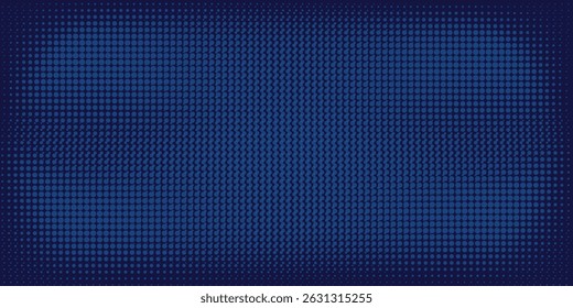 Modern blue wavy halftone background. Dot pop art sport style vector simple modern design abstract