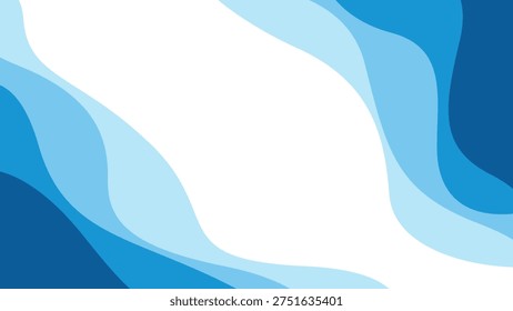 Fondo ondulado azul moderno