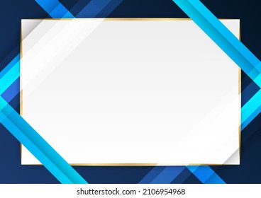 Modern blue white abstract presentation background with corporate concept