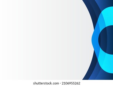 Modern blue white abstract presentation background with corporate concept