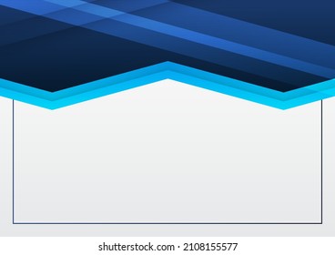 Modern blue white abstract presentation background with corporate concept