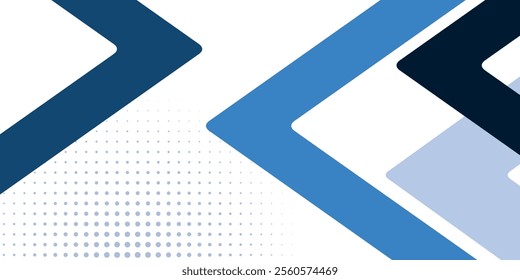 Modern blue white abstract presentation background with corporate concept. vector ilustration