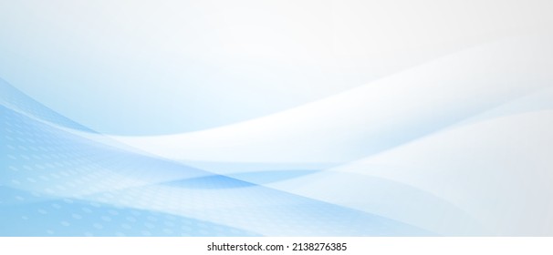 Modern Blue And White Wave Abstract Technology Background Vector Illustration Design