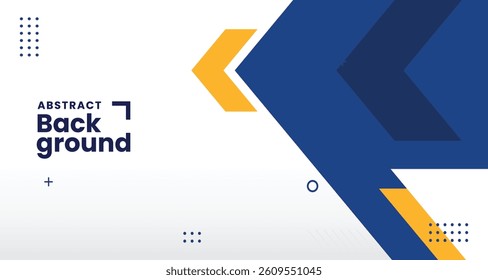 Modern blue yellow abstract presentation background with business corporate concept for design template