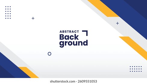 Modern blue yellow abstract presentation background with business corporate concept for design template