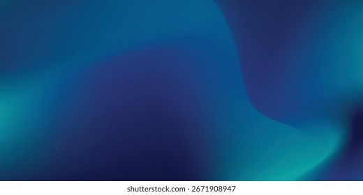 Moderna sala de estudio degradado azul-verde, patrón de fondo abstracto, paredes y piso reflejan luces de neón, tonos oscuros y la velocidad de sensación de la tecnología digital conectada azul-verde. Tecnología del futuro.Eps 10