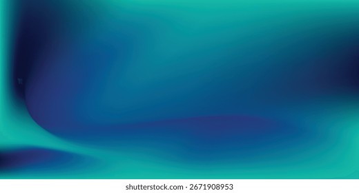 Moderna sala de estudio degradado azul-verde, patrón de fondo abstracto, paredes y piso reflejan luces de neón, tonos oscuros y la velocidad de sensación de la tecnología digital conectada azul-verde. Tecnología del futuro.Eps 10