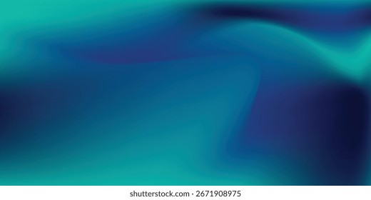Moderno quarto de estúdio gradiente azul-verde, padrão de fundo abstrato, paredes e chão refletem luzes de néon, tons escuros e velocidade de sensação da tecnologia digital conectada azul-verde. Tecnologia futura.Eps 10