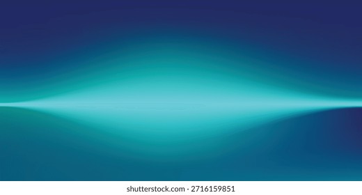 Las paredes y el piso del patrón abstracto del fondo de la sala de estudio del gradiente azul-verde moderno reflejan los tonos oscuros de las luces de neón y sienten la velocidad del moderno abstracto digital