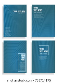 modern blueish cover design with dynamic halftone gradient geometric pattern