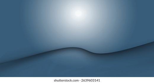 Modern blur abstract soft blue studio and wall background abstract simple vector dynamic shapes