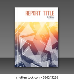 Modern blurred background Vector Template for Business Brochure, Report, Poster, Banner or Flyer Design. Flyer mockup template.
