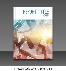 Modern blurred background Vector Template for Business Brochure, Report, Poster, Banner or Flyer Design. Flyer mockup template.