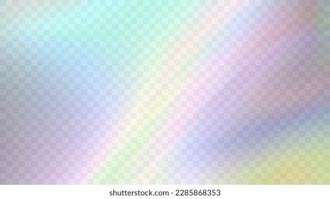 Modern blurred gradient background in trendy retro 90s, 00s style. Y2K aesthetic. Rainbow light prism effect. Hologram reflection. Poster template for social media posts, digital marketing, sales prom