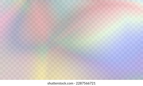 Modern blurred gradient background in trendy retro 90s, 00s style. Y2K aesthetic. Rainbow light prism effect. Hologram reflection. Poster template for social media posts, digital marketing, sales prom