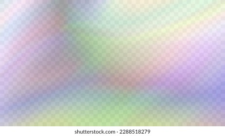 Modern blurred gradient background in trendy retro 90s, 00s style. Y2K aesthetic. Rainbow light prism effect. Hologram reflection. Poster template for social media posts, digital marketing, sales prom