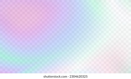 Moderno degradado de gradiente borroso en un estilo retro de moda de los años 90 y 00. Estética del año 2000. Efecto prisma de la luz arcoiris. Reflexión del holograma. Plantilla de afiches para artículos de medios, marketing digital, promoción de ventas.