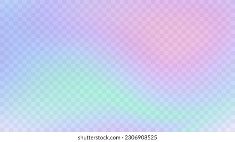 Modern blurred gradient background in trendy retro 90s, 00s style. Y2K aesthetic. Rainbow light prism effect. Hologram reflection. Poster template for social media posts, sales promotion.