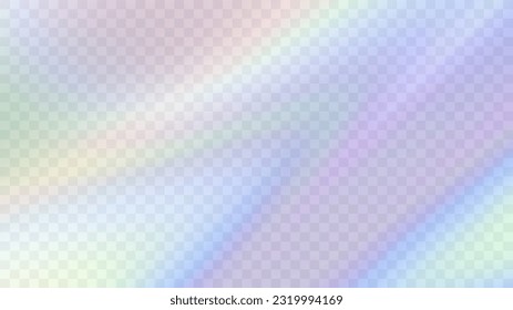 Moderno degradado de gradiente borroso en un estilo retro de moda de los años 90 y 00. Estética del año 2000. Efecto prisma de la luz arcoiris. Reflexión del holograma. Plantilla de póster para marketing digital, promoción de ventas.