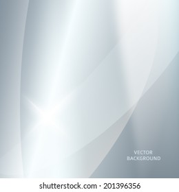 Modern blurred grey silver background with bright glowing star. Gorgeous graphic image template. Abstract vector Illustration eps 10 for your business brochure 