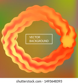 Modern blurry smooth background with blend. Dynamic backdrop with colored bubbles and white shapes. Vector illustration art. Blue fluid colorful figures for poster, presentation and banner.