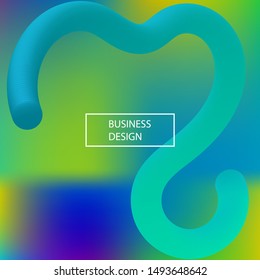 Modern blurry smooth background with blend. Fluid backdrop with colored bubbles and white shapes. Vector illustration layout. Blue fluid colorful figures for poster, presentation and banner.