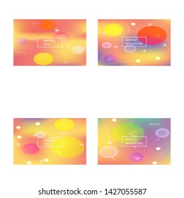 Modern blurry smooth background. Clean backdrop with bright rainbow colors. Vector illustration concept. Pink fluid colorful shapes for poster, presentation and banner.