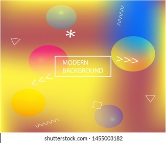 Modern blurry smooth background. Clean backdrop with simple muffled colors. Vector illustration pastel. Brown fluid colorful shapes for poster, presentation and banner.