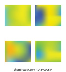 Modern blurry smooth background. Creative backdrop with bright rainbow colors. Vector illustration flyer. Yellow fluid colorful shapes for poster, presentation and banner.