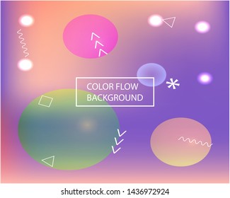 Modern blurry smooth background. Creative backdrop with bright rainbow colors. Vector illustration pastel. Violet fluid colorful shapes for poster, presentation and banner.