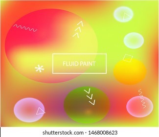 Modern blurry smooth background. Creative backdrop with simple muffled colors. Vector illustration flyer. Orange fluid colorful shapes for poster, presentation and banner.
