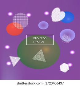 Modern blurry smooth background. Creative backdrop with colored bubbles and white shapes. Vector illustration texture. Pink fluid colorful figures for poster, presentation and banner.